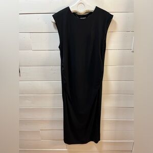 H&M MAMA Black Sleeveless Maternity Dress with Back Opening – Size L